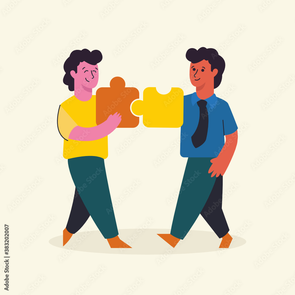 Teamwork concept flat design illustration Teamwork concept flat design illustration