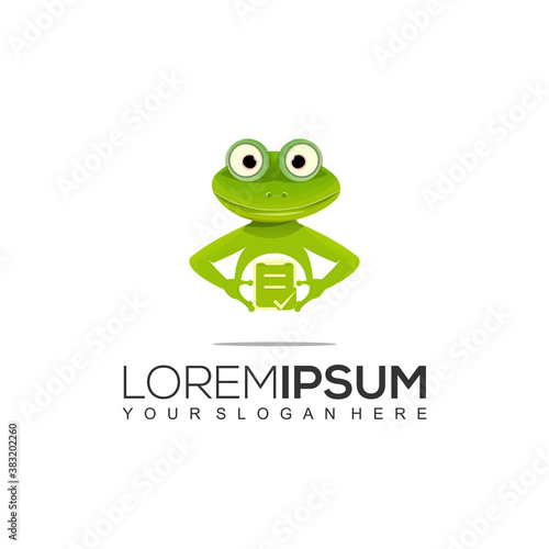 Frog Assessment Logo Design Template
