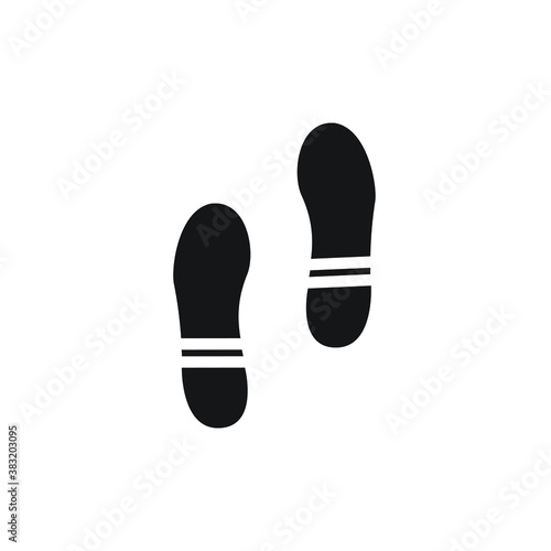 Footprint icon design. vector illustration
