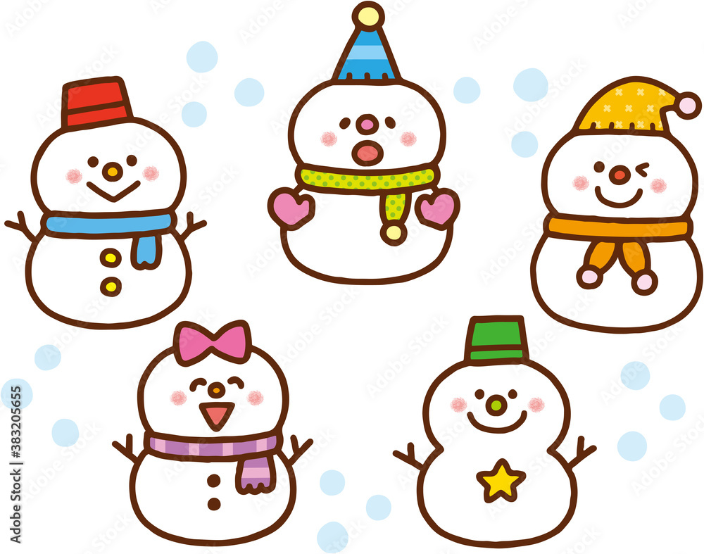 かわいい雪だるま かわいい雪だるま
