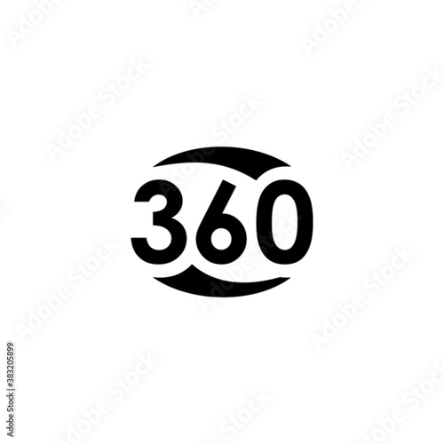 symbol 360 icon logo vector