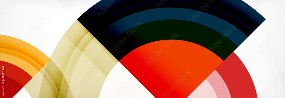 Round shapes, triangles and circles. Modern abstract background Round shapes, triangles and circles. Modern abstract background