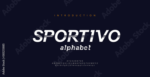 Sport Modern Italic Alphabet Font. Typography decorative fonts for movie technology, sport, motorcycle, racing logo design. vector illustration