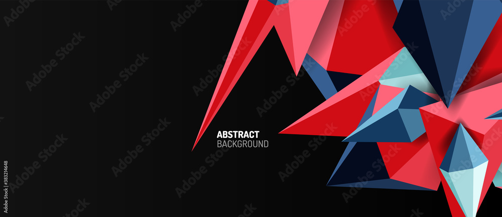 3d low poly abstract shape background vector illustration 3d low poly abstract shape background vector illustration