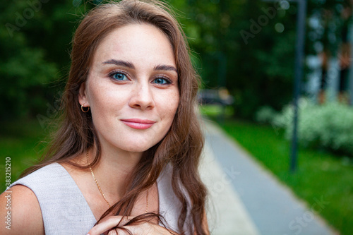Portrait of beautiful women with long hairs