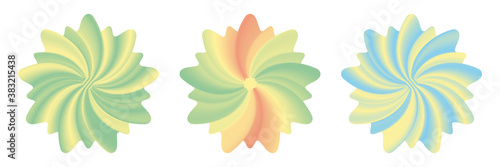 Design elements. Guilloche elements for make diploma or certificate. Set