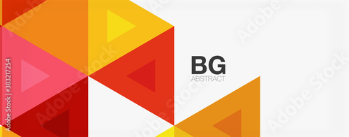 Mosaic triangle pattern abstract background for cover, banner, flyer and poster and other template