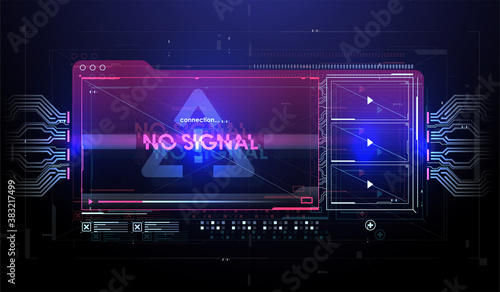 HUD UI GUI futuristic user interface screen element. High tech screen for video player, Template for photography, cinema.
