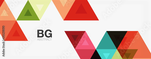 Mosaic triangle pattern abstract background for cover, banner, flyer and poster and other template