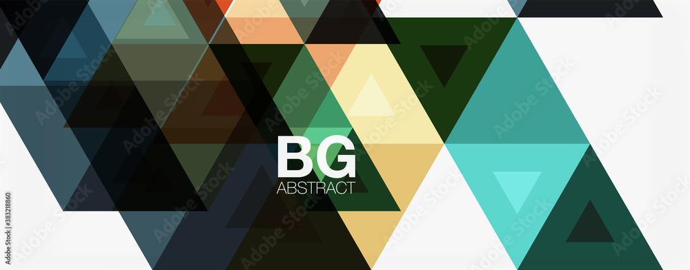 Mosaic triangle pattern abstract background for cover, banner, flyer and poster and other template Mosaic triangle pattern abstract background for cover, banner, flyer and poster and other template