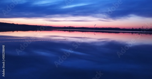 sunrise over the river