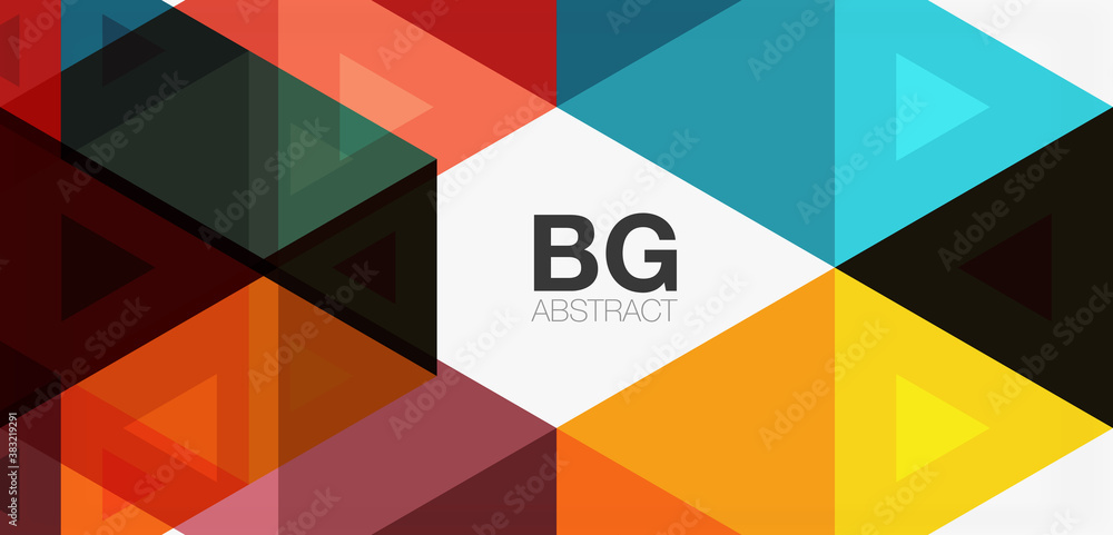 Mosaic triangle pattern abstract background for cover, banner, flyer and poster and other template Mosaic triangle pattern abstract background for cover, banner, flyer and poster and other template