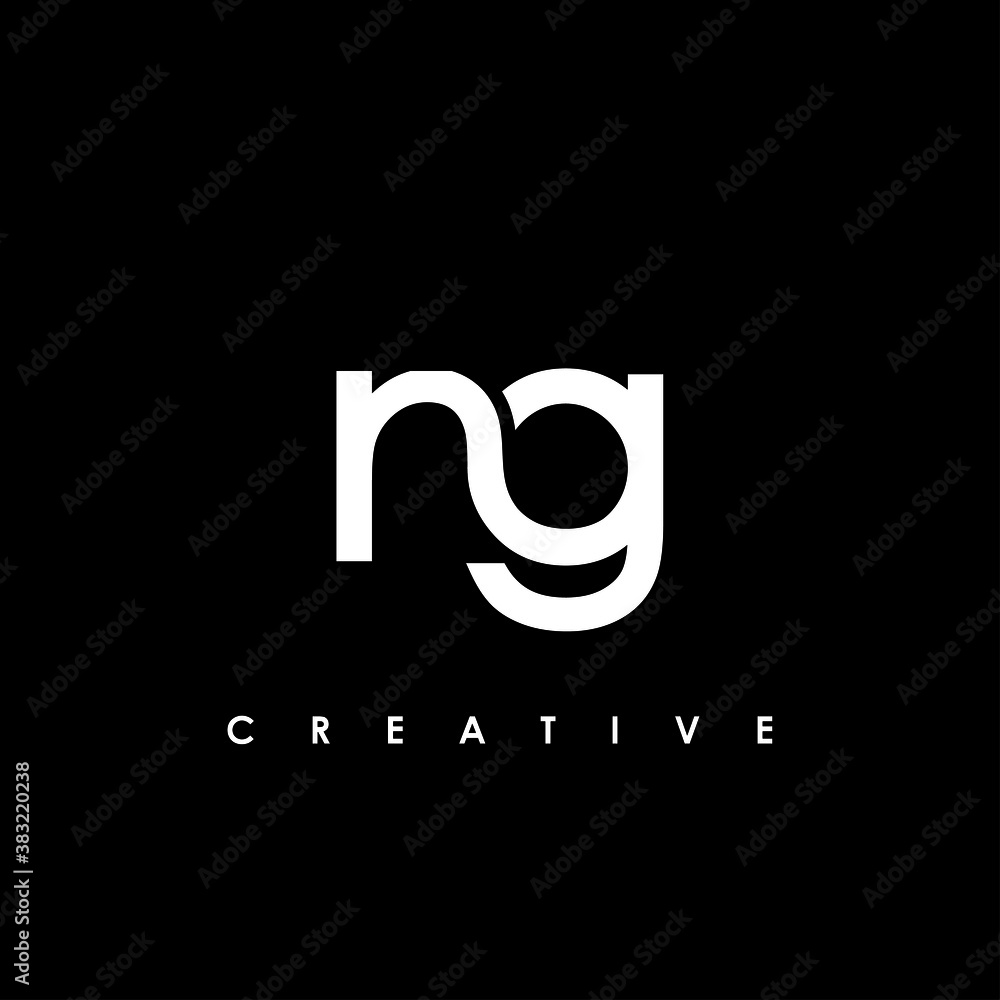 NG Letter Initial Logo Design Template Vector Illustration Stock Vector Adobe Stock