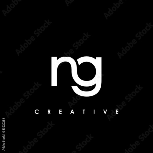 Tableau sur toile NG Letter Initial Logo Design Template Vector Illustration