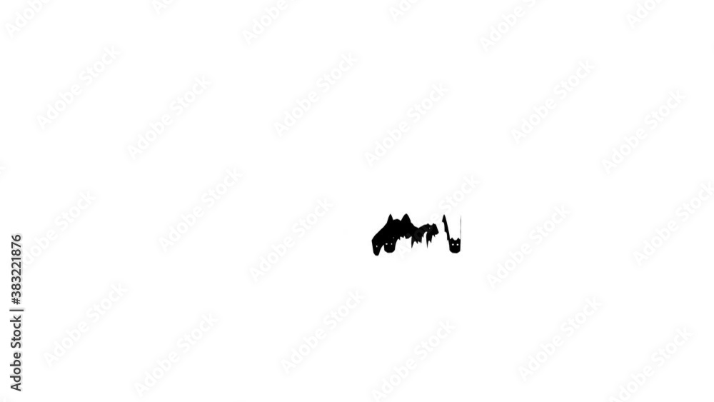Animated bats flying isolated on white background Animated bats flying isolated on white background