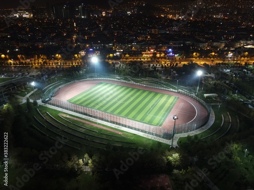 stadium in night
