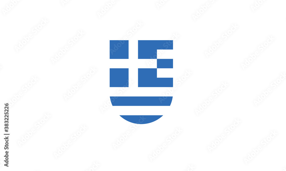 Greece flag shield vector illustration Greece flag shield vector illustration