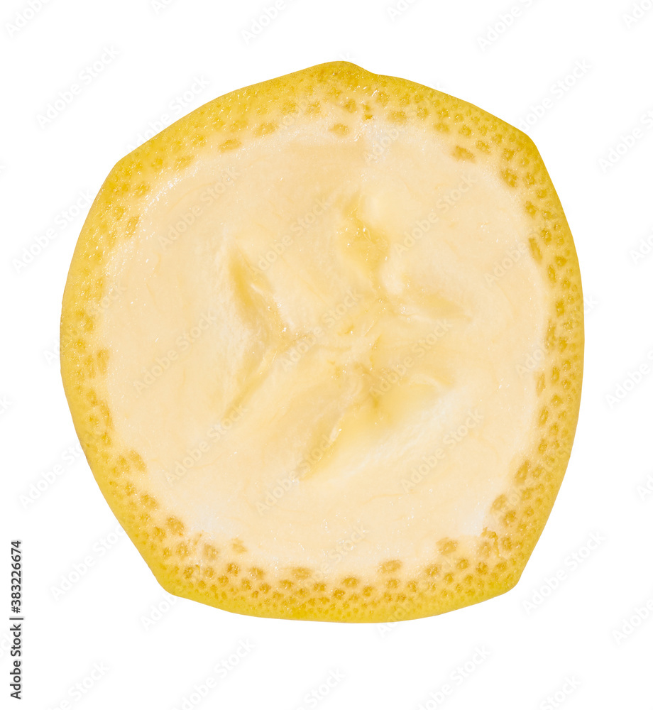 banana slice on a white isolated background banana slice on a white isolated background