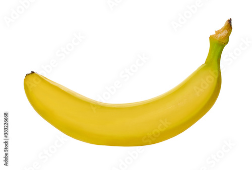 banana on a white isolated background