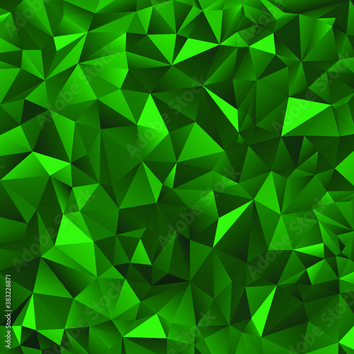 Green polygonal background. Vector illustration. Follow other polygonal backgrounds in my collection.