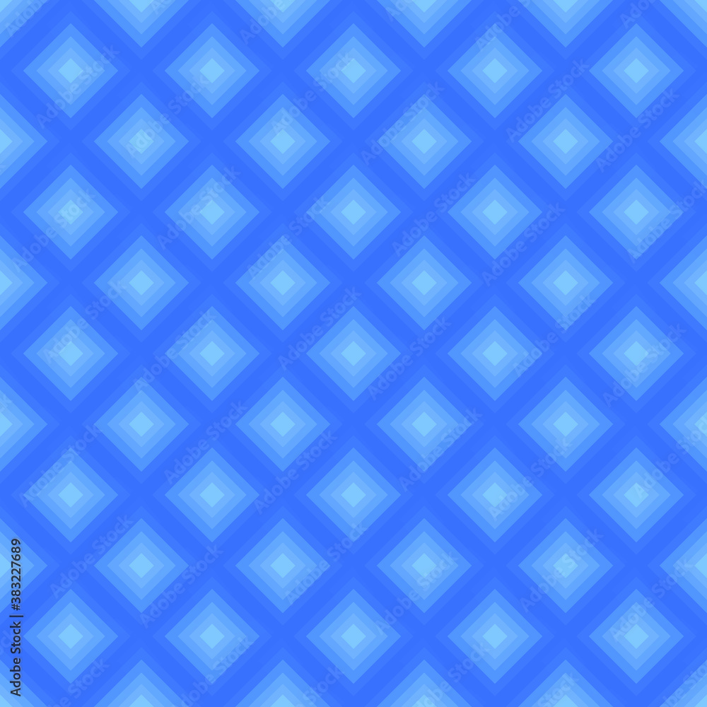 Fototapeta premium Blue geometric background. Vector squares illustration. Seamless vector.