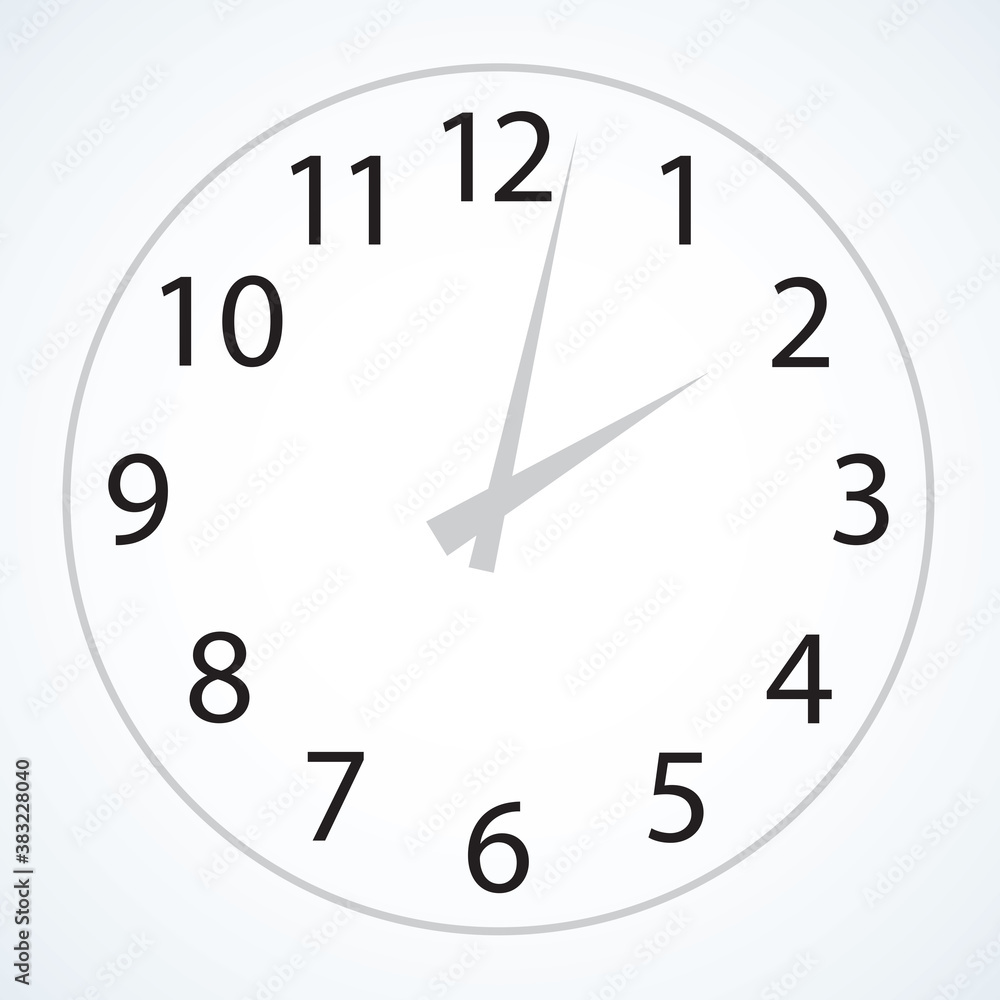 Clock face. Vector drawing icon Clock face. Vector drawing icon