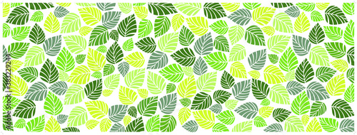 Beautiful patterned leaf background vector For background text areas