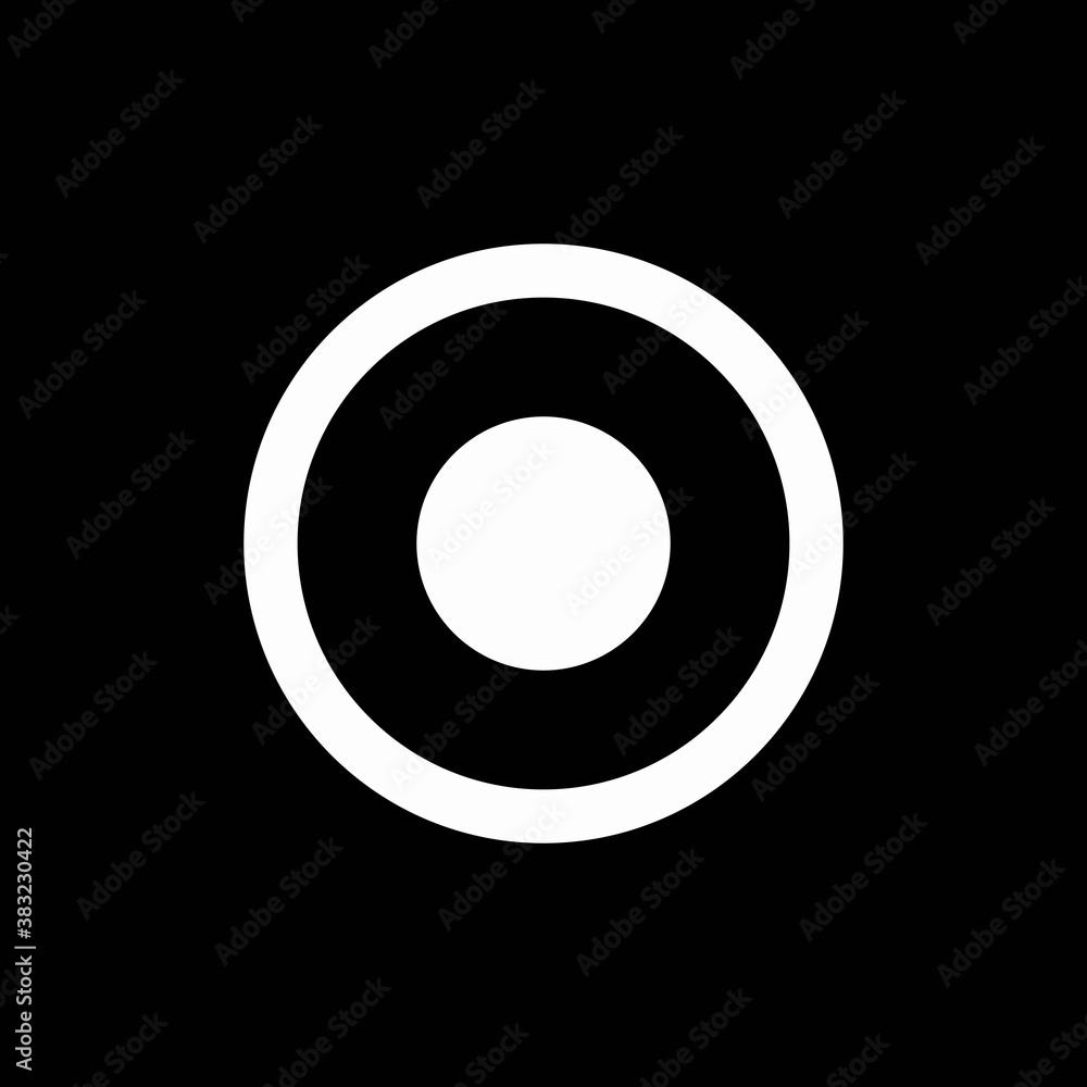 Record button vector icon. Perfect multimedia player interface button. Record button vector icon. Perfect multimedia player interface button.