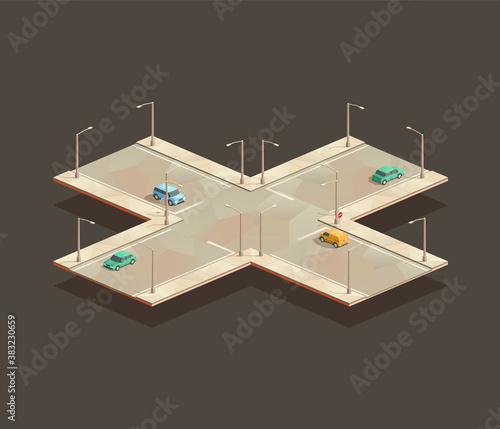 Four-way intersection