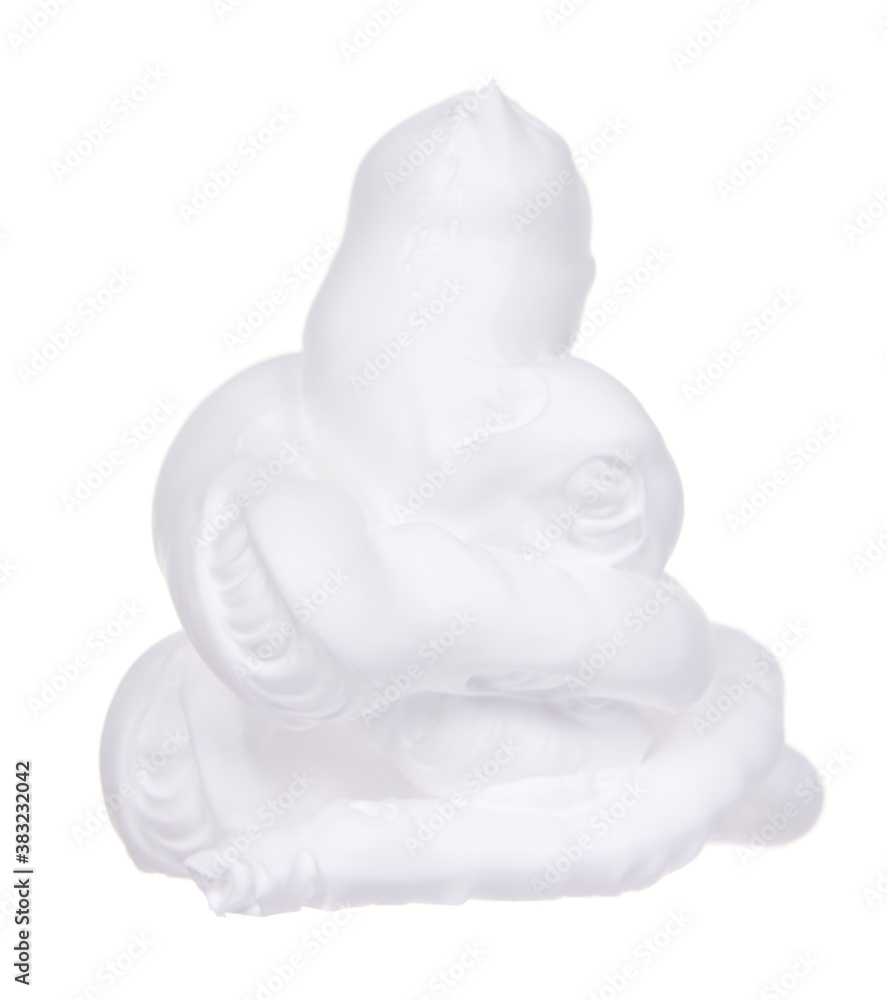 Obraz premium Bubble foam, isolated on white background.