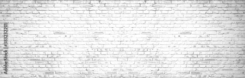 white brick wall background in rural room