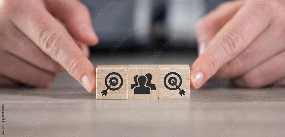 Obraz premium Concept of target marketing