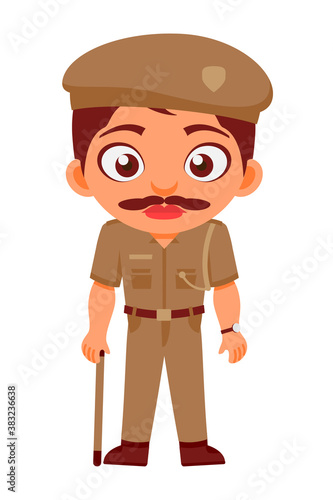 Indian, Man, Police, Constable, Indian Police Service,