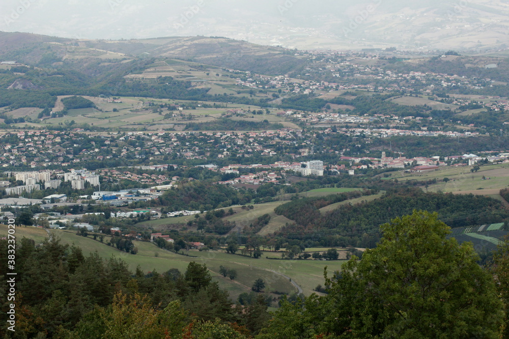 Vue sur la vallée du Rhône Vue sur la vallée du Rhône