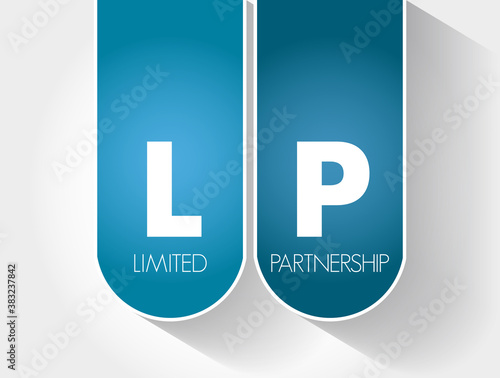 LP - Limited Partnership acronym, business concept background