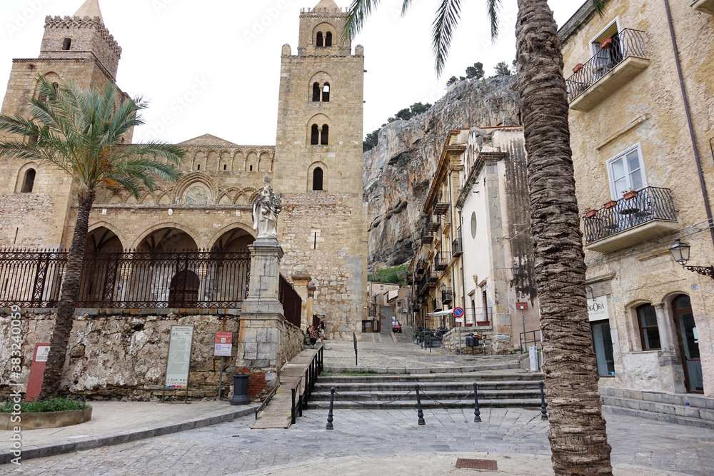 Italy. sScilia. The Cathedral in Cefalu.