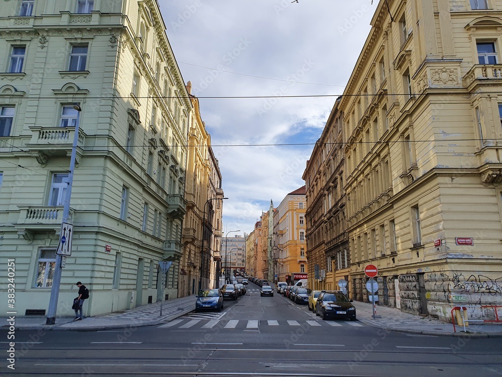 Obraz premium street in the town country