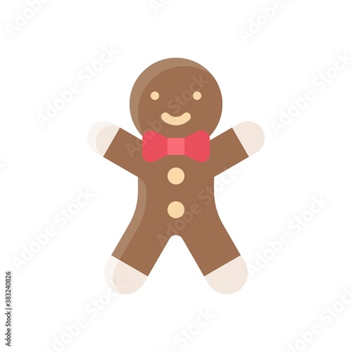 bakery shop icons related baked teddy bear cockies or biscuits vectors in flat style,