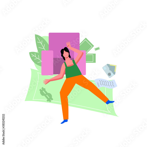 The girl received an invoice for payment, the girl became ill from the bills