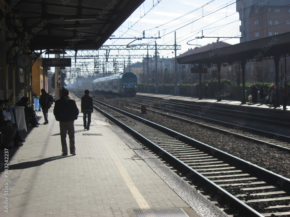 Train station at Legnano, Milan.