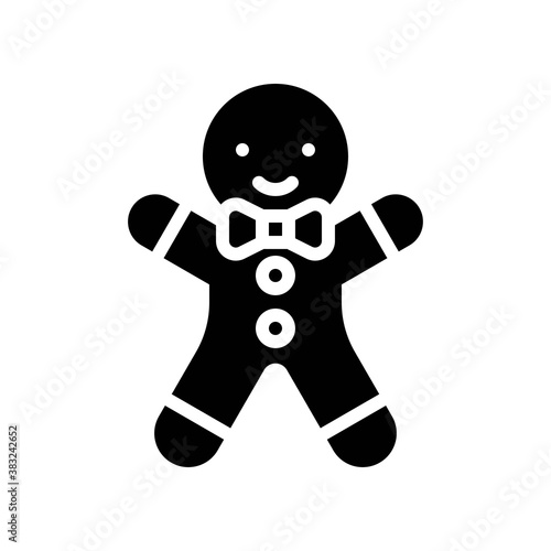 bakery shop icons related baked teddy bear cockies or biscuits vectors in solid design,