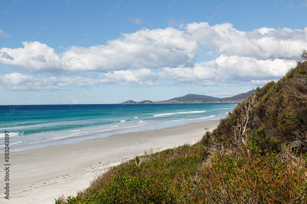 Denison Rivulet Conservation Area is a beautiful white sandy beach on the east coast of Tasmania along the Tasman highway. 