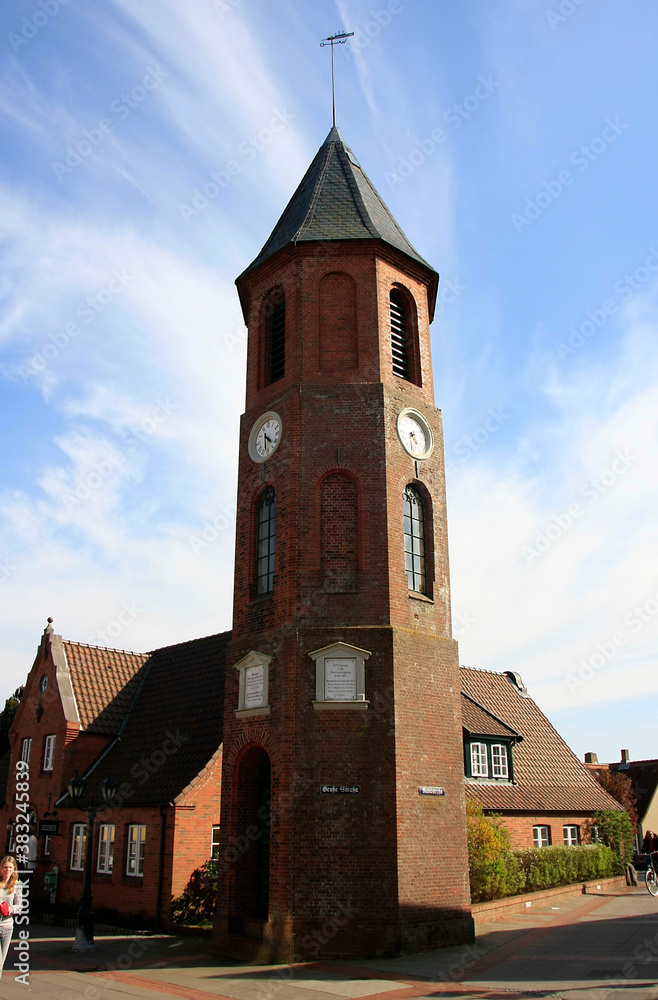 Schleswig-holstein Glockengießerstraße 74 Der Glockenturm der Insel Foehr auf Wyk. Schleswig-Holstein