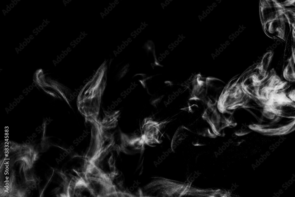custom made wallpaper toronto digitalWhite natural steam smoke effect on solid black background with abstract blur motion wave swirl use for overlay in vapor cigarette, hot boil food and water