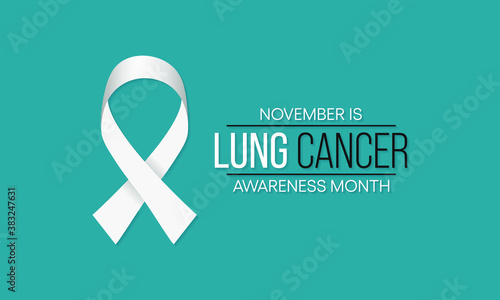Vector illustration on the theme of Lung Cancer awareness month observed each year during November.