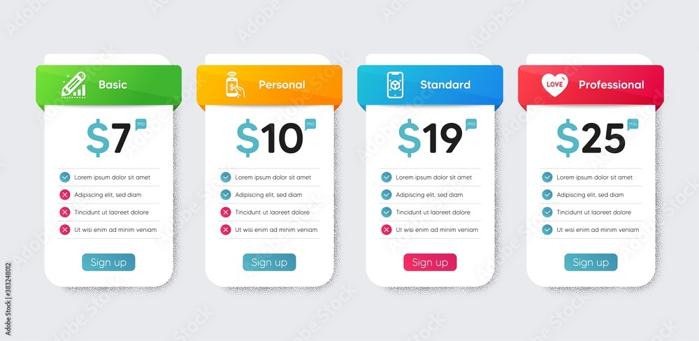 Flat icons set. Price table chart, business plan template. Included icon as Phone payment, Augmented reality, Edit statistics signs. Love flat icons. Mobile pay, Phone simulation, Seo manage. Vector Flat icons set. Price table chart, business plan template. Included icon as Phone payment, Augmented reality, Edit statistics signs. Love flat icons. Mobile pay, Phone simulation, Seo manage. Vector