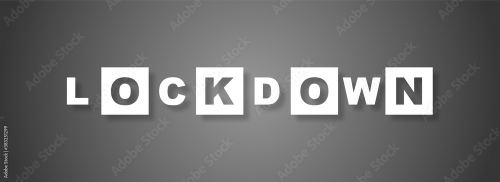Lockdown con sfondo colorato Lockdown con sfondo colorato