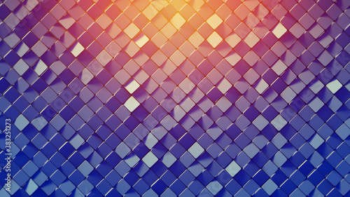 Shiny rhomb mosaic surface ...