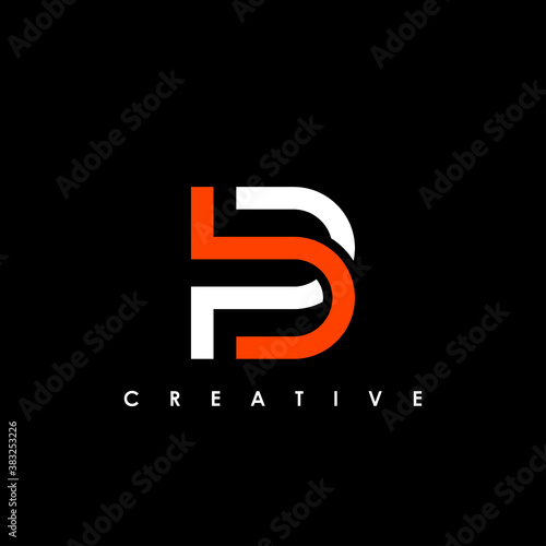 PB, BP Letter Initial Logo Design Template Vector Illustration	
 photo