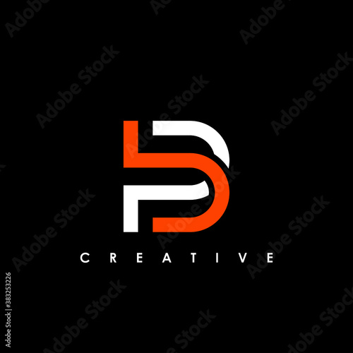 PB, BP Letter Initial Logo Design Template Vector Illustration	
